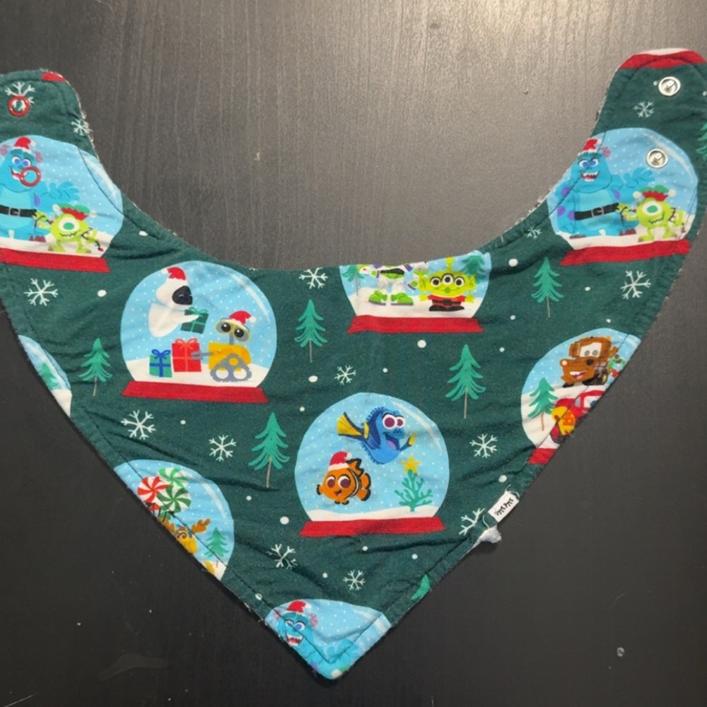 Little Sleepies Pixar Christmas Snowglobe Bib